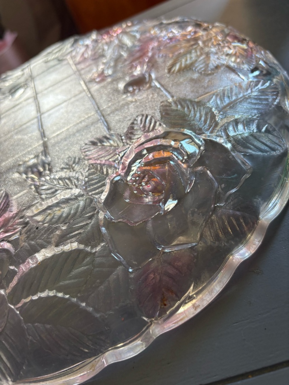 Vintage Studio Nova Retired Beauty Rose Serving Platter by Mikasa